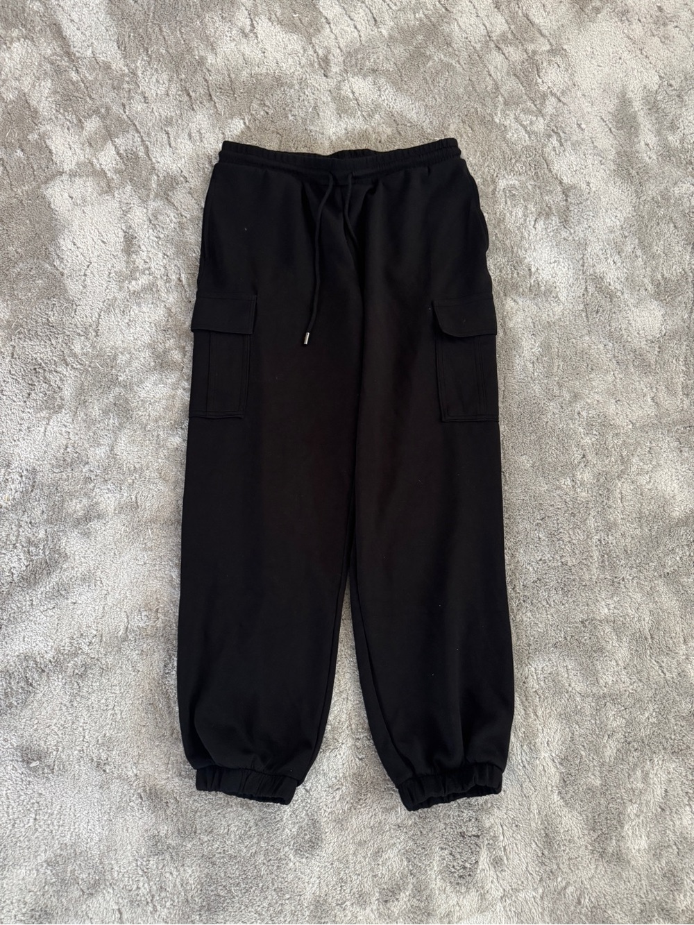 Scoop Black Drawstring Cargo Joggers